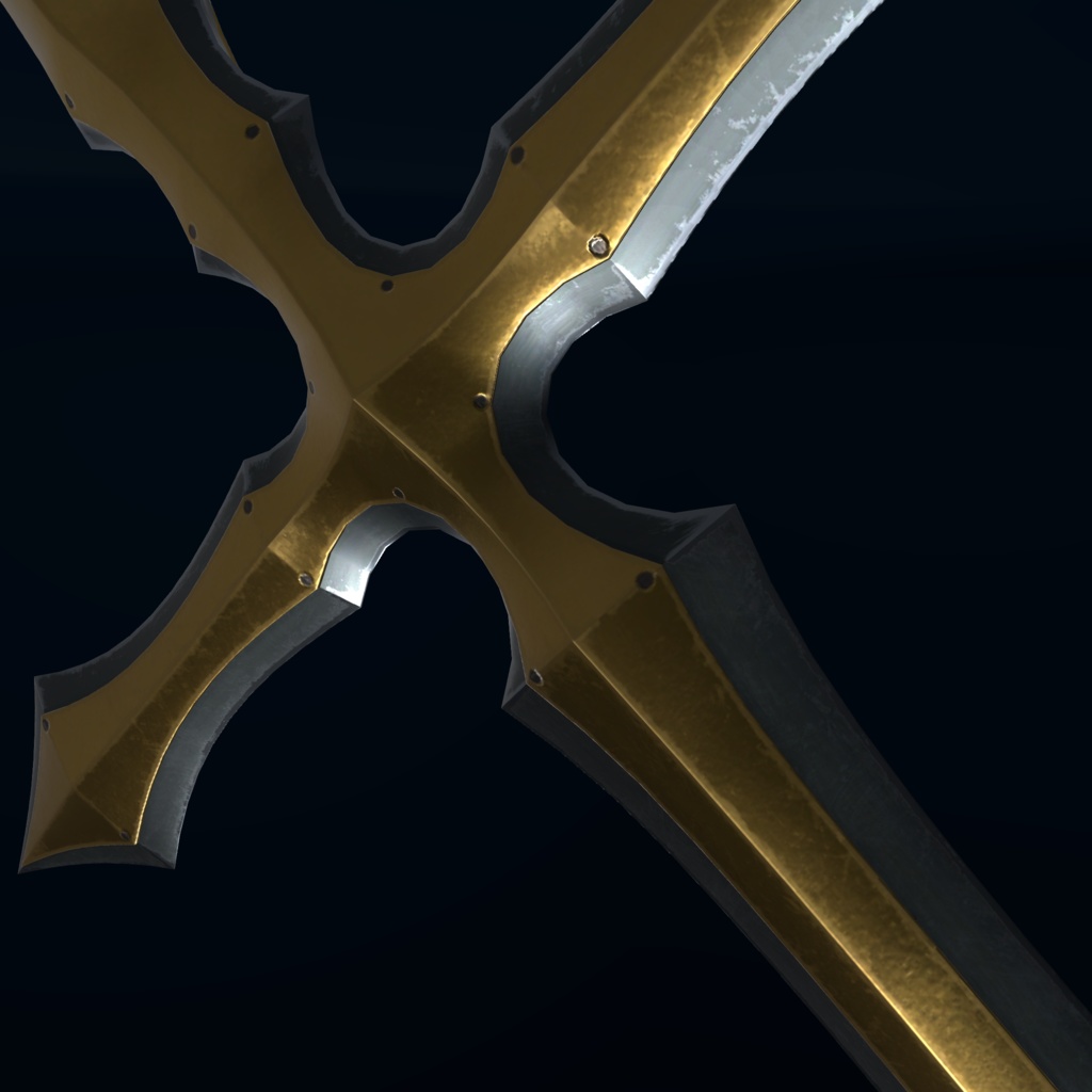 VRChat向けオリジナル3Dモデル「CrossSpear」