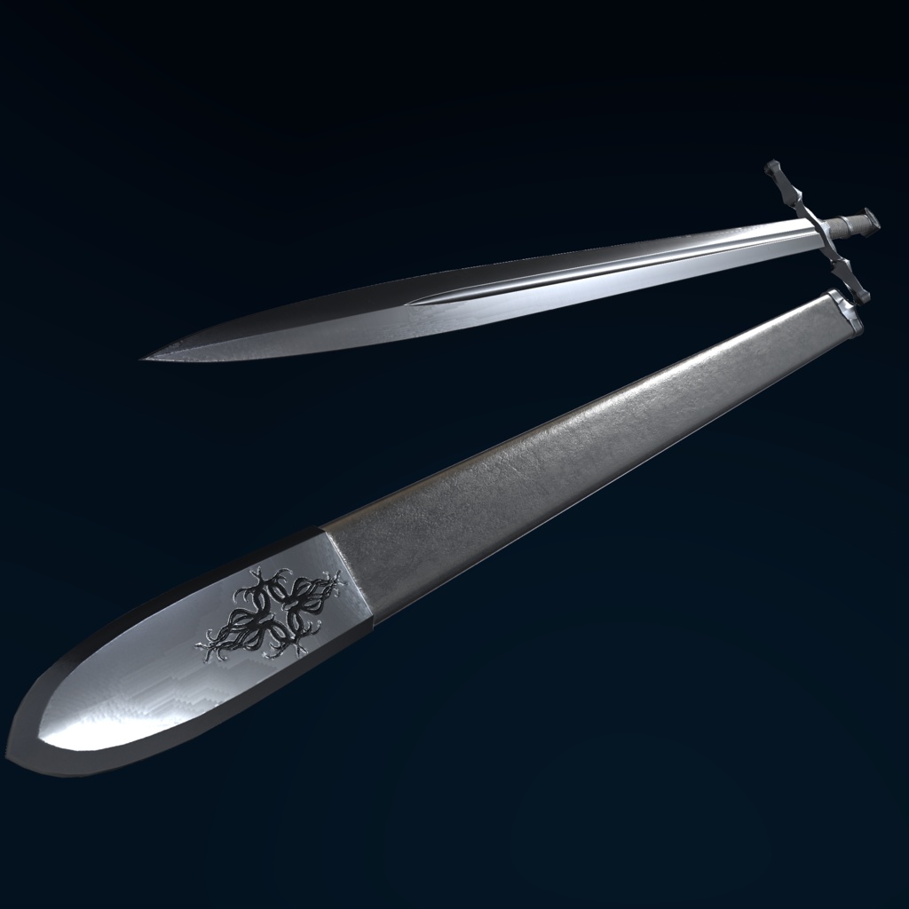 VRChat向けオリジナル3Dモデル「Longsword2」