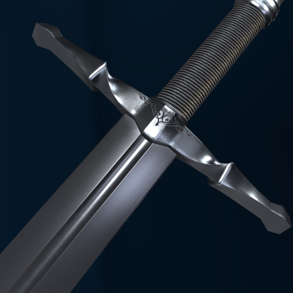 VRChat向けオリジナル3Dモデル「Longsword2」