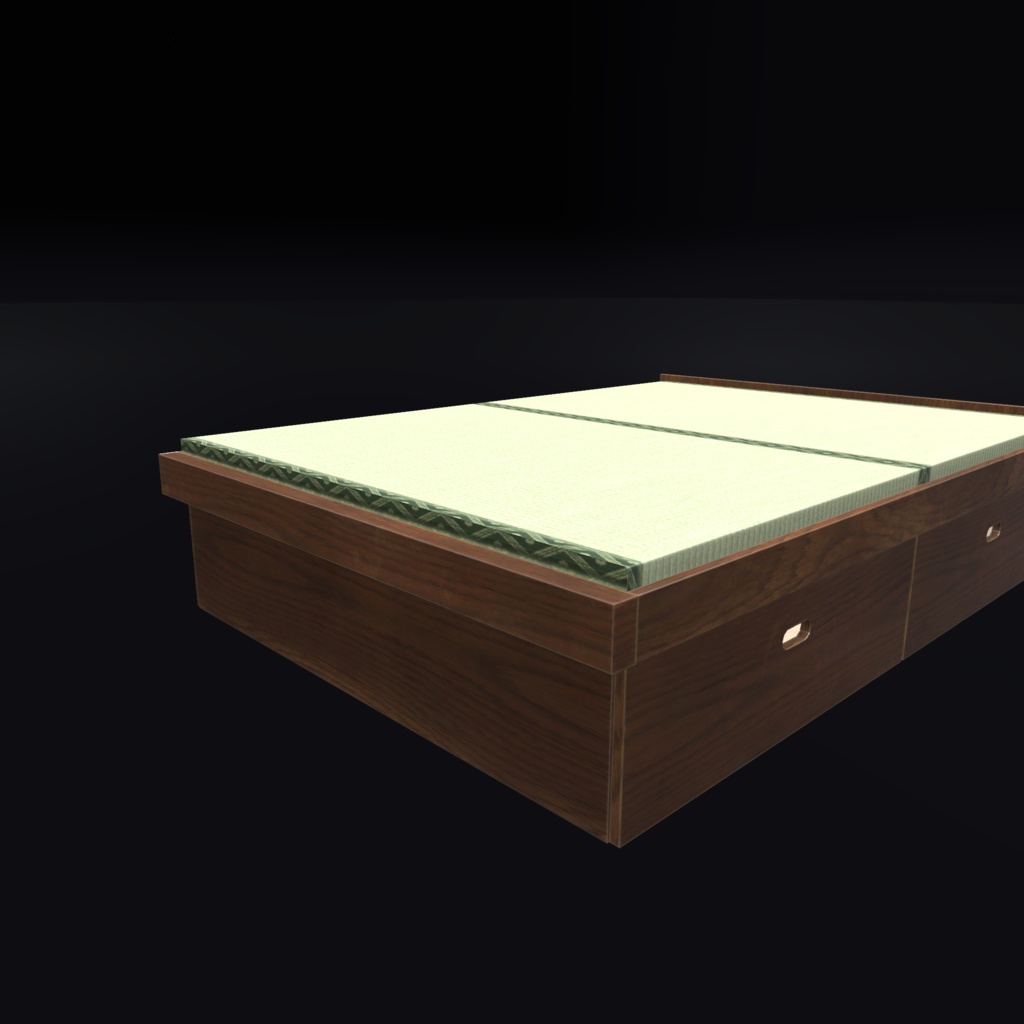 VRChat向けオリジナル3Dモデル「畳ベッド」