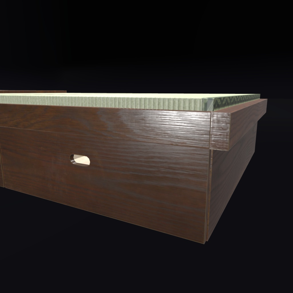 VRChat向けオリジナル3Dモデル「畳ベッド」