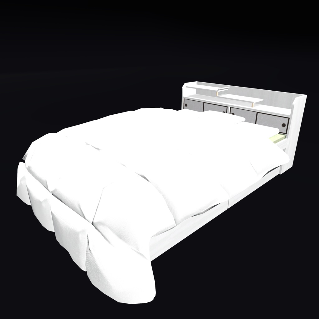 VRChat向けオリジナル3Dモデル「畳ベッド」
