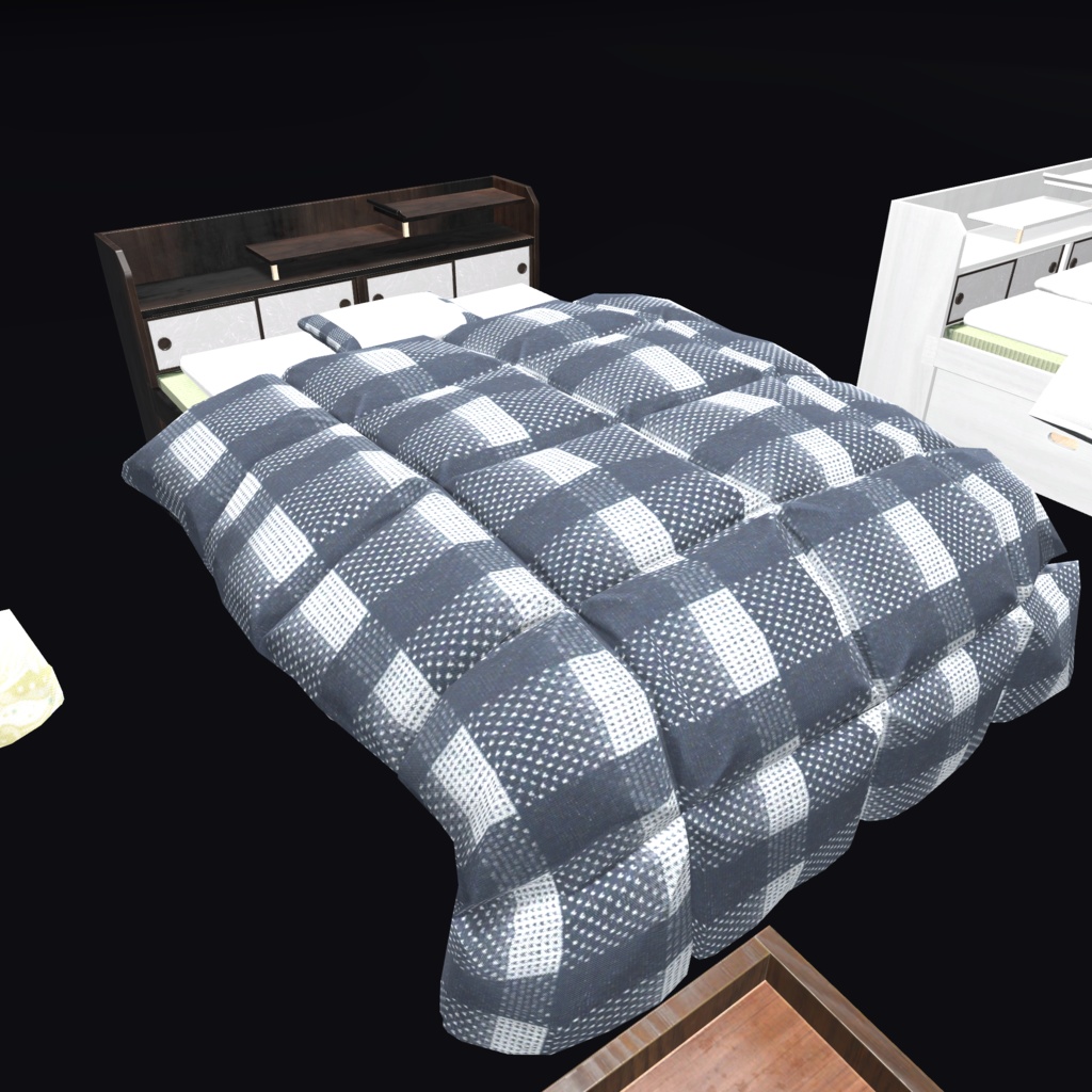 VRChat向けオリジナル3Dモデル「畳ベッド」