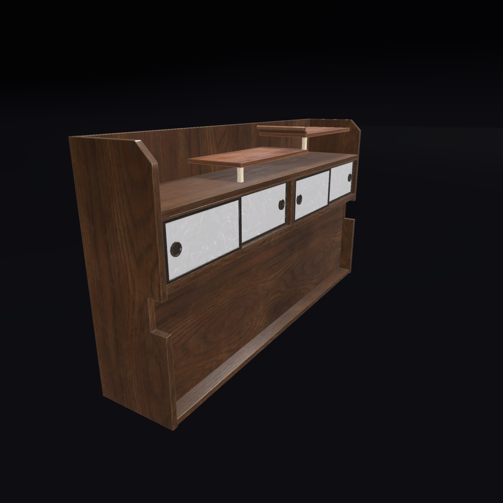 VRChat向けオリジナル3Dモデル「畳ベッド」