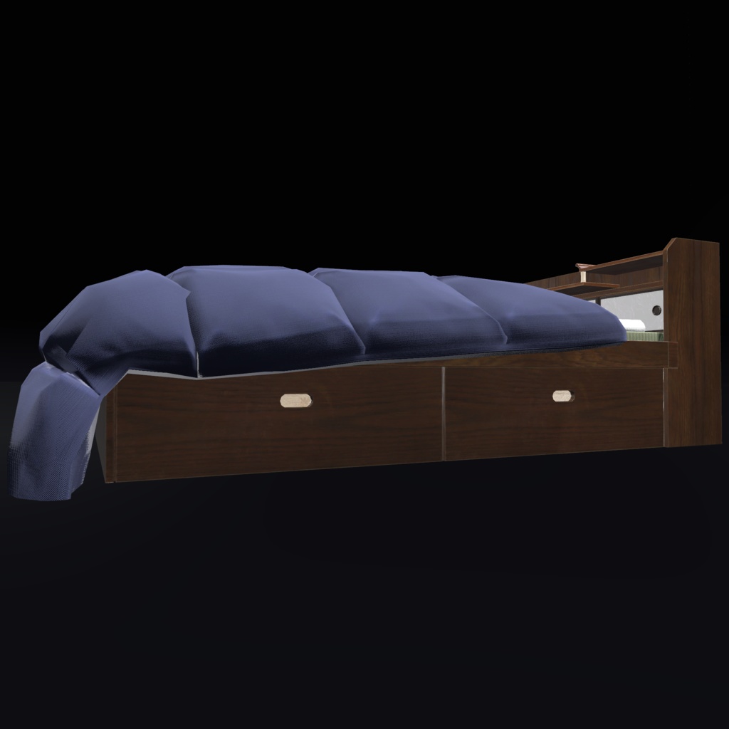 VRChat向けオリジナル3Dモデル「畳ベッド」