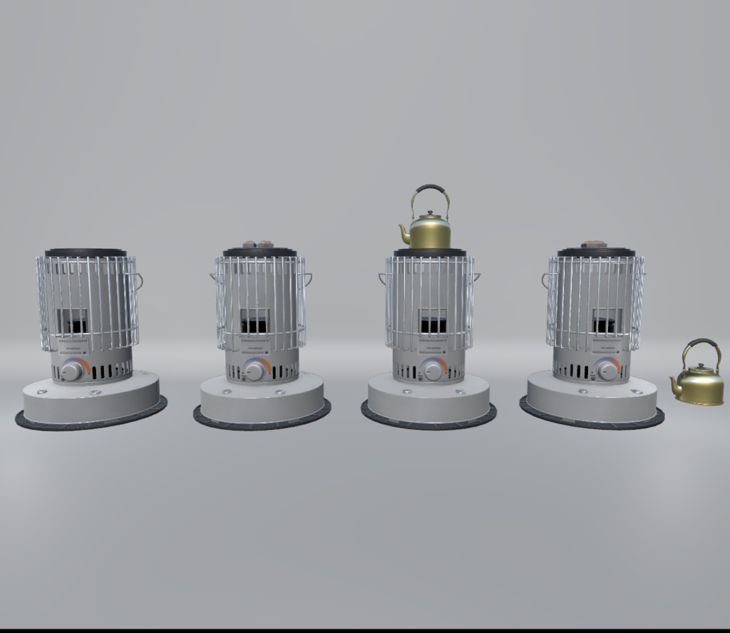 【対応終了】3Dモデル「石油ストーブ」