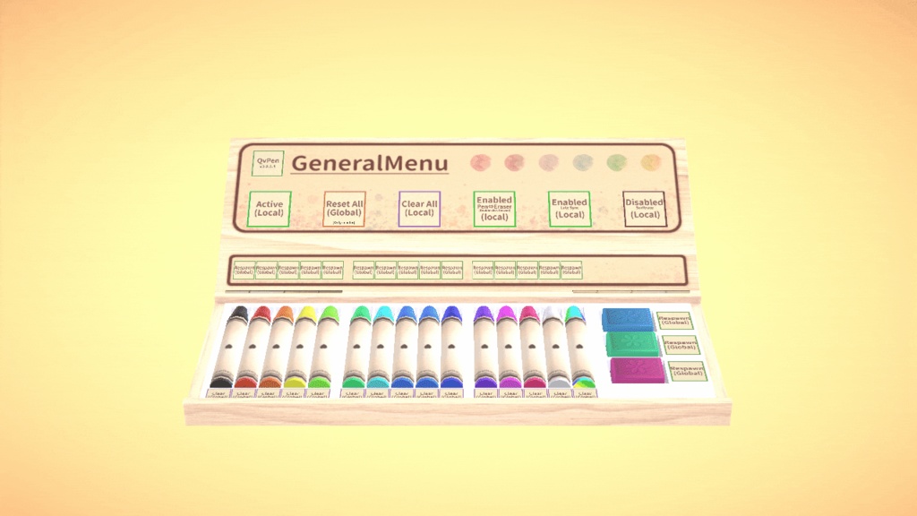 QvPen着せ替え用モデル「CrayonKit」