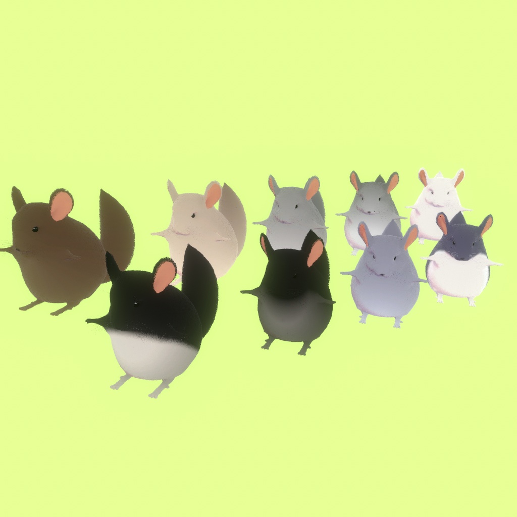【無料】VRChat用アバター：チンチラ　2024年版 - hermitage - 2/2
