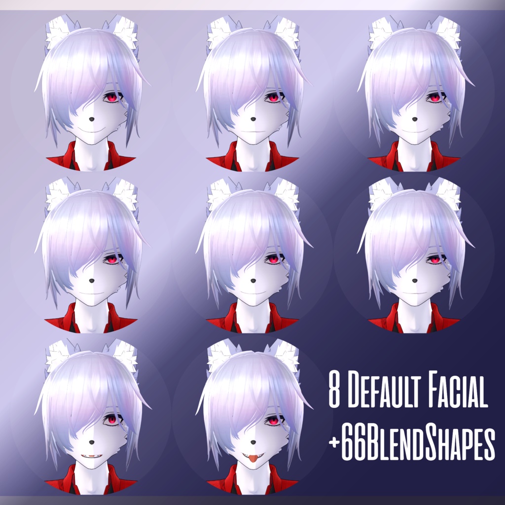 VRChat向けアバター「Wolvaregina(ウルヴァレジーナ)」