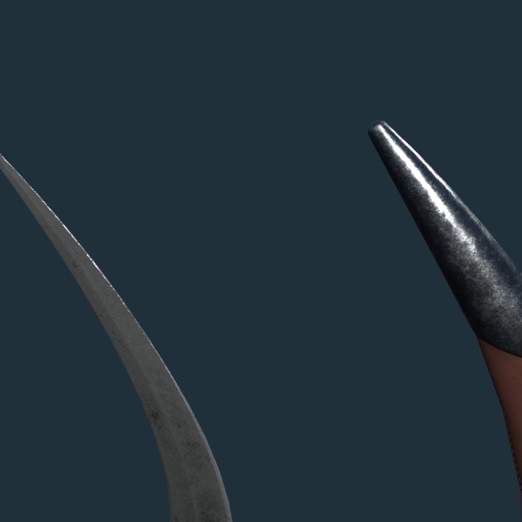 VRChat向けオリジナル3Dモデル「CurvedSword」