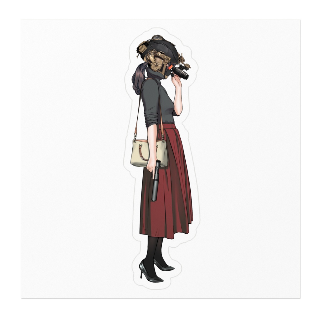 Headgear lady ステッカー