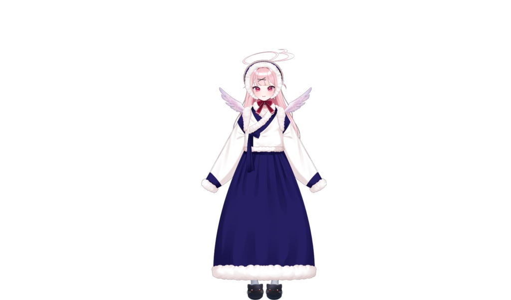 【VTuber衣装素材】ウィンター韓服 / Winter Hanbok assets
