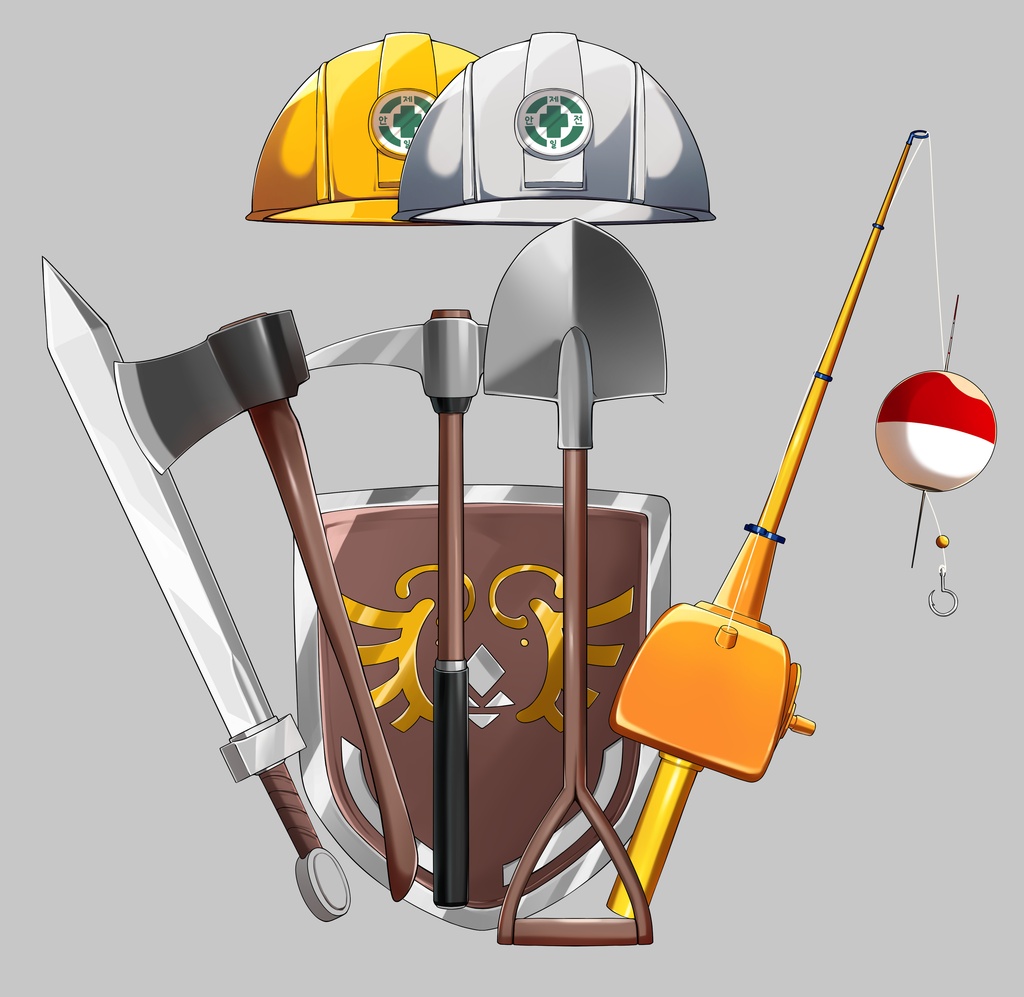 (道具) 作業ツール素材集 / working tools Asset Collection (50¥+30% Sale Ends 8/01│50¥+30% 8月1日までセール)