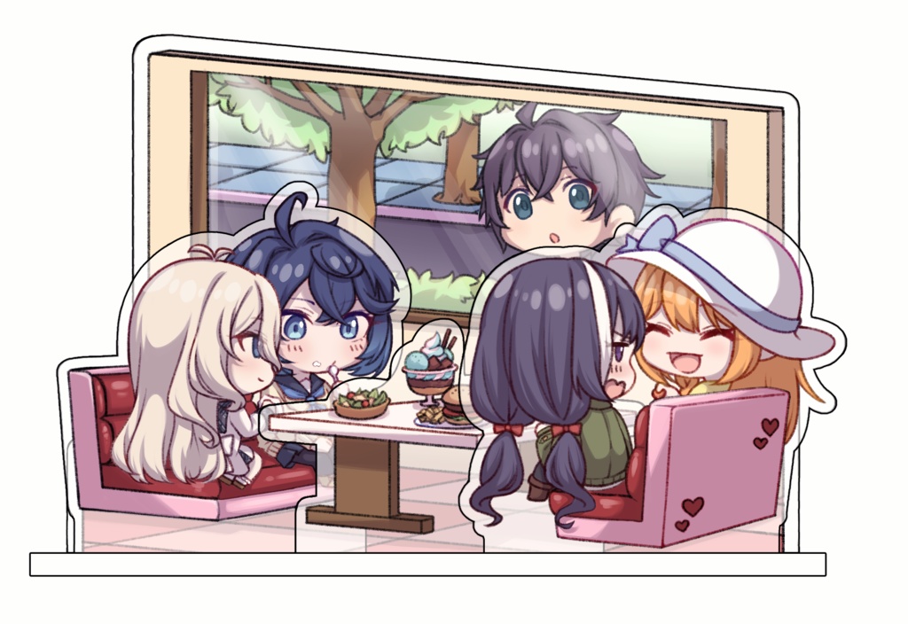「ファミレスさん〜美食殿のひと休み〜」アクリルスタンド