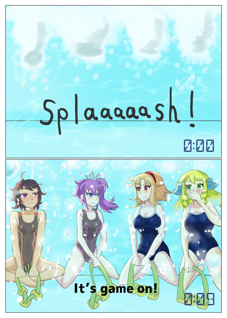 【DOWNLOAD Ver】青の世界に君を探して Vol.0 てらいちのうちの子設定集【JP&ENVer Set】