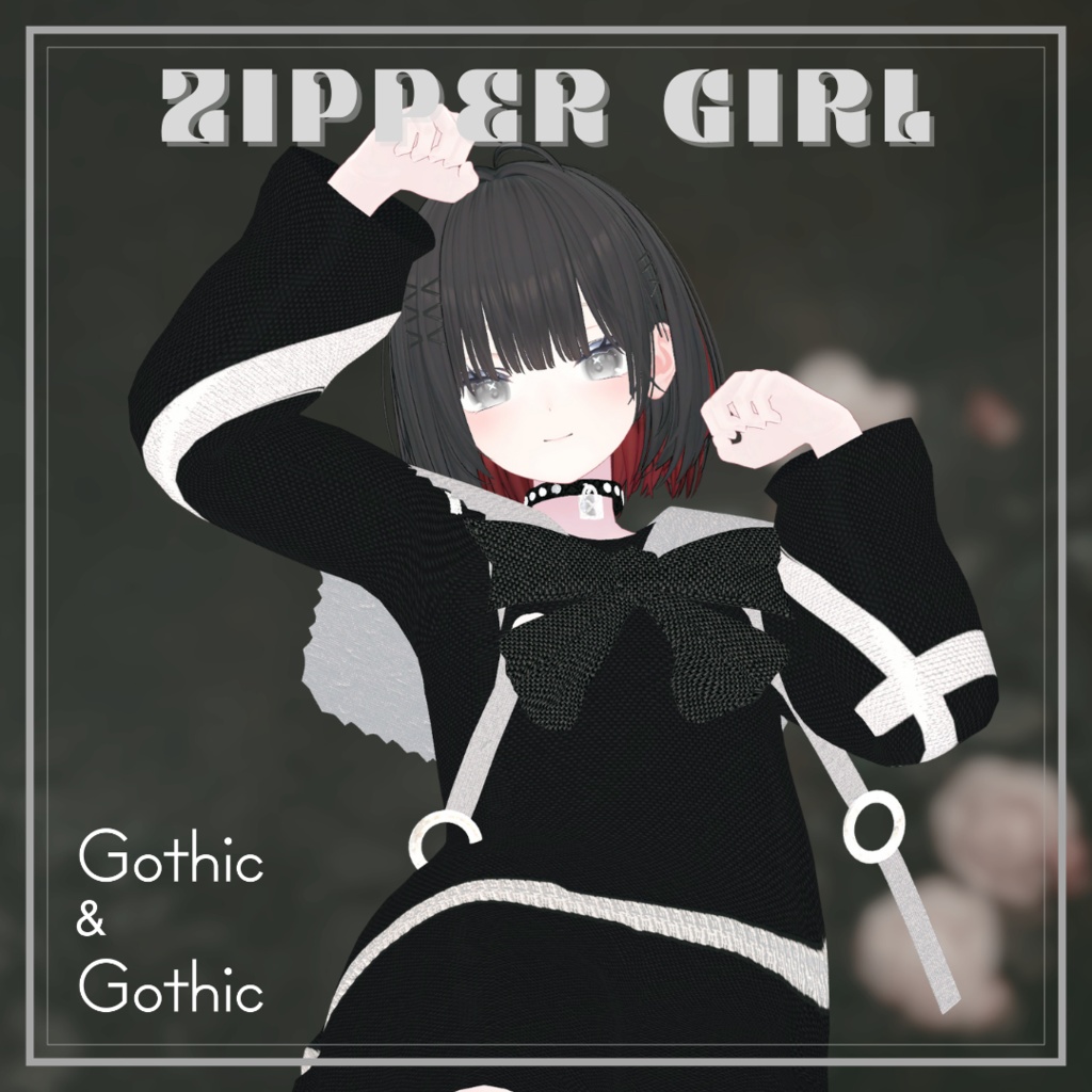 【15アバター対応】Zipper girl(Casual Dress)