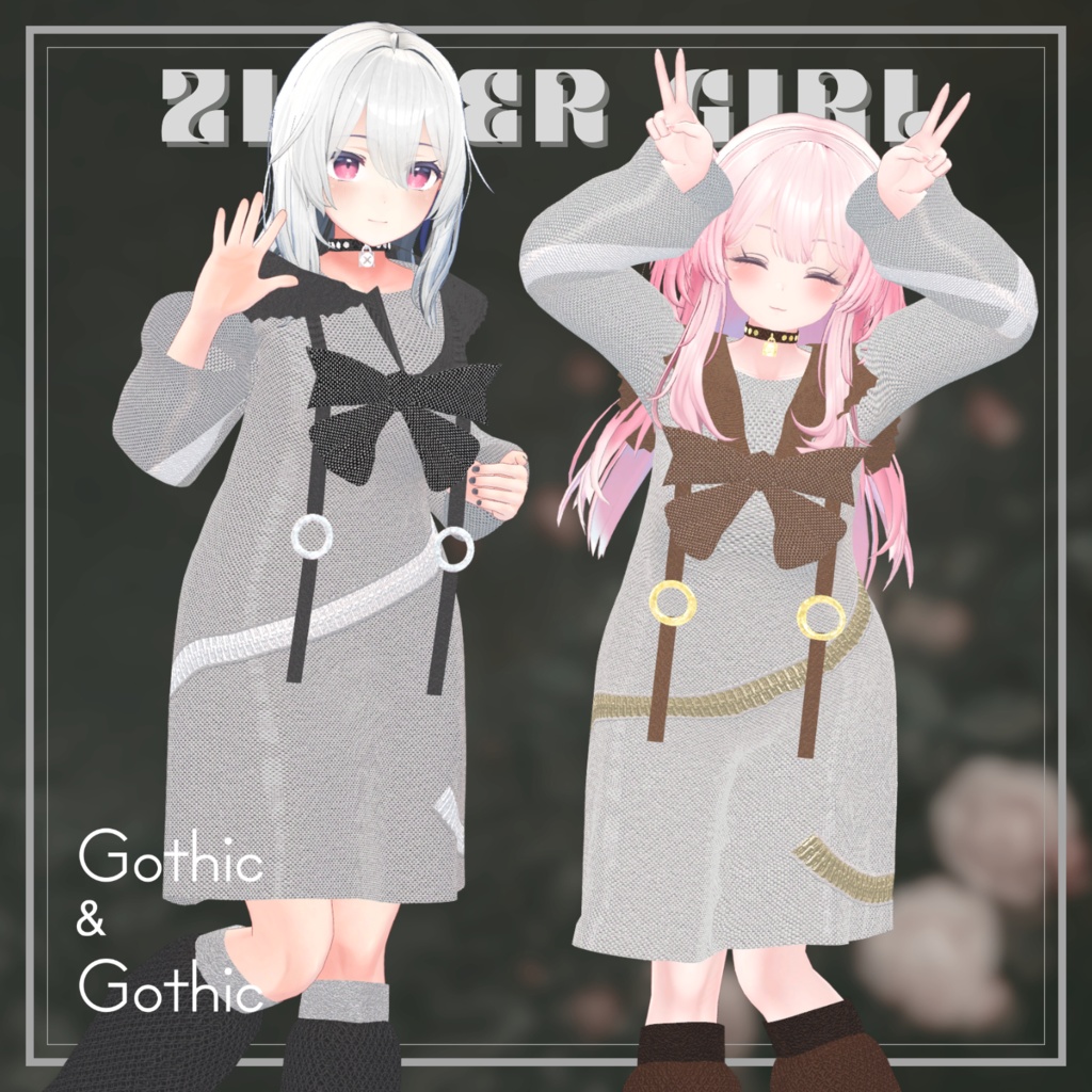 【15アバター対応】Zipper girl(Casual Dress)