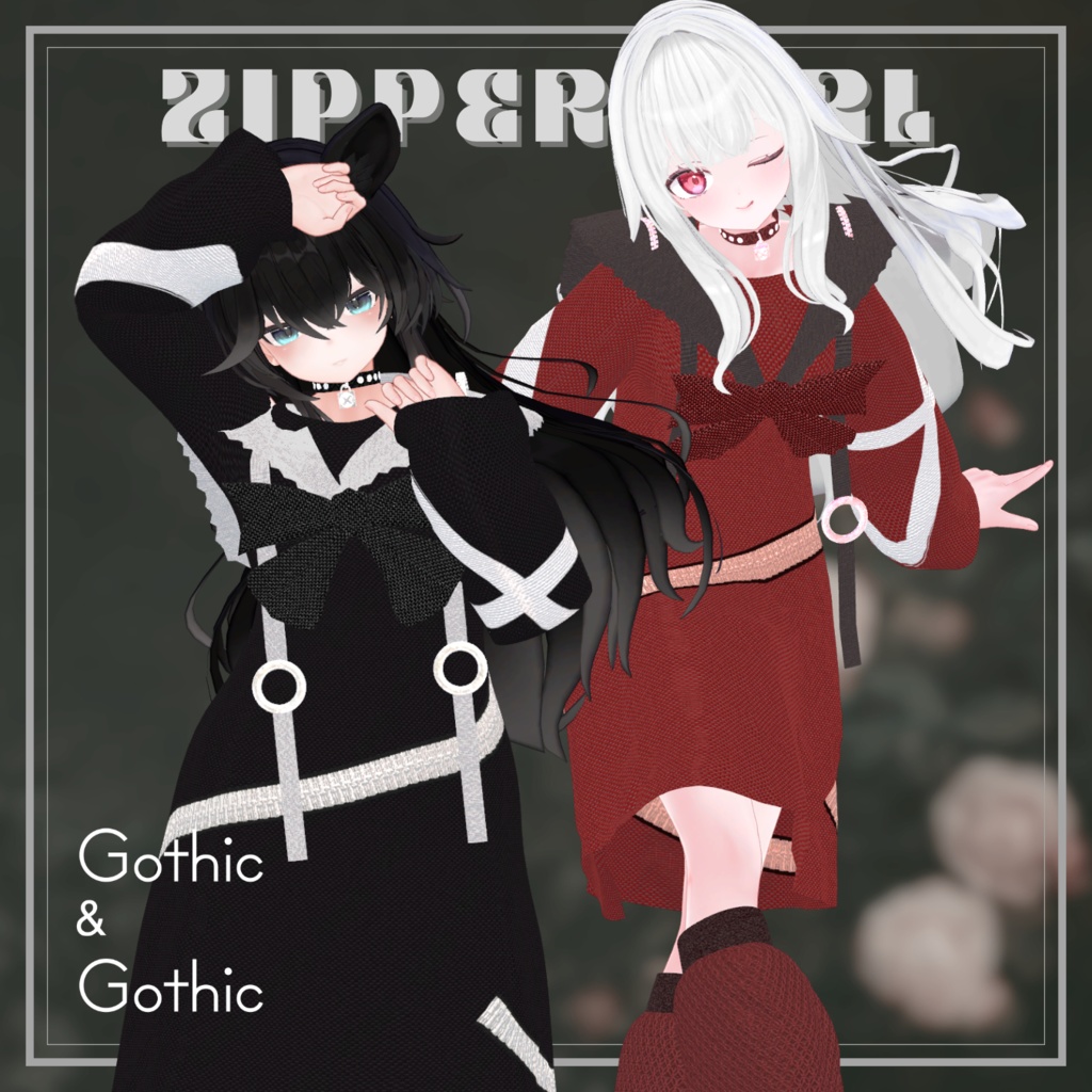 【15アバター対応】Zipper girl(Casual Dress)