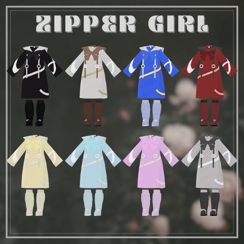 【15アバター対応】Zipper girl(Casual Dress)
