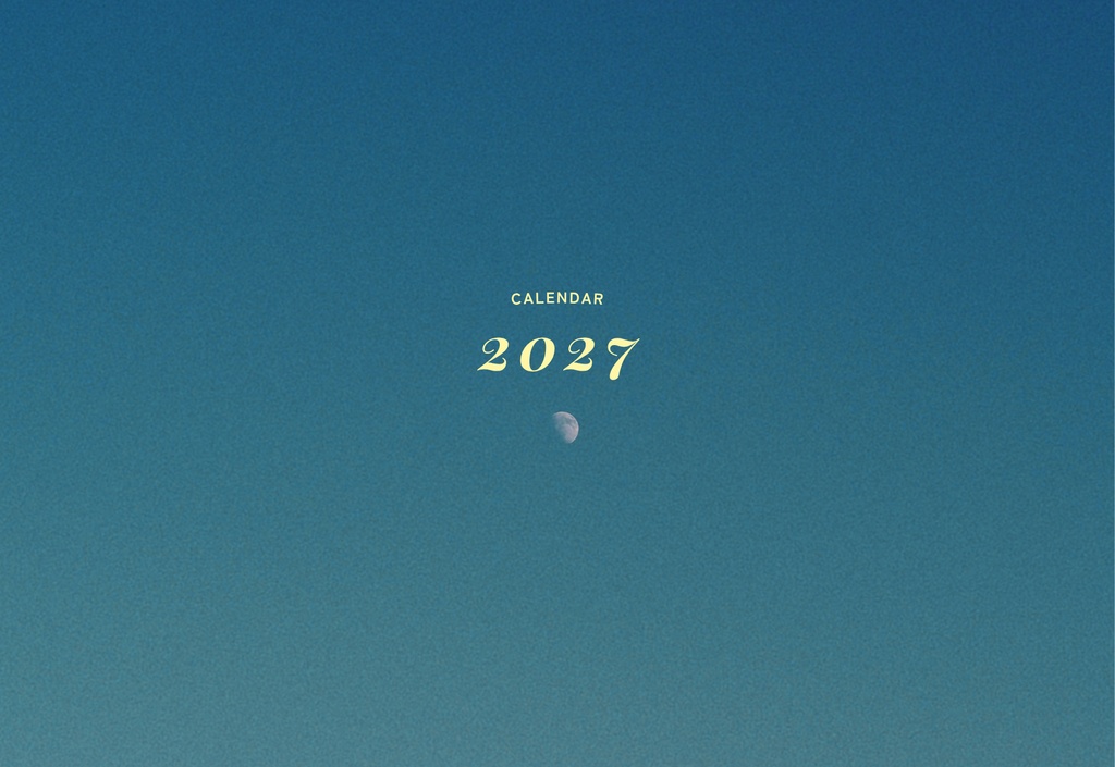 卓上カレンダー 2027