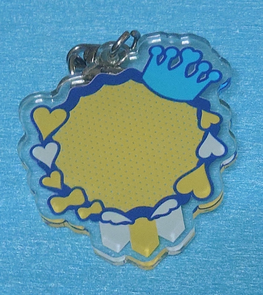 【推し活】黄色メインのアクリルキーホルダー【pixivFACTORY】