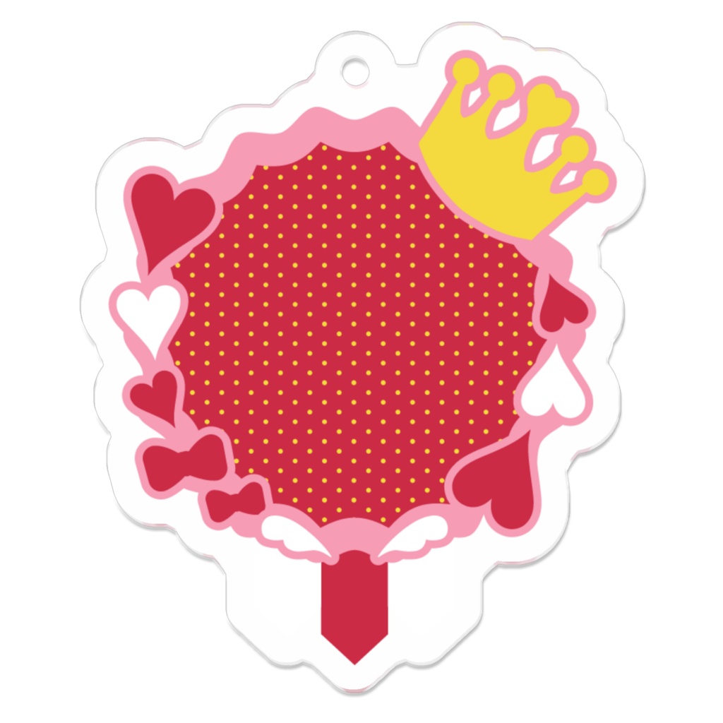 【推し活】赤色メインのアクリルキーホルダー【pixivFACTORY】