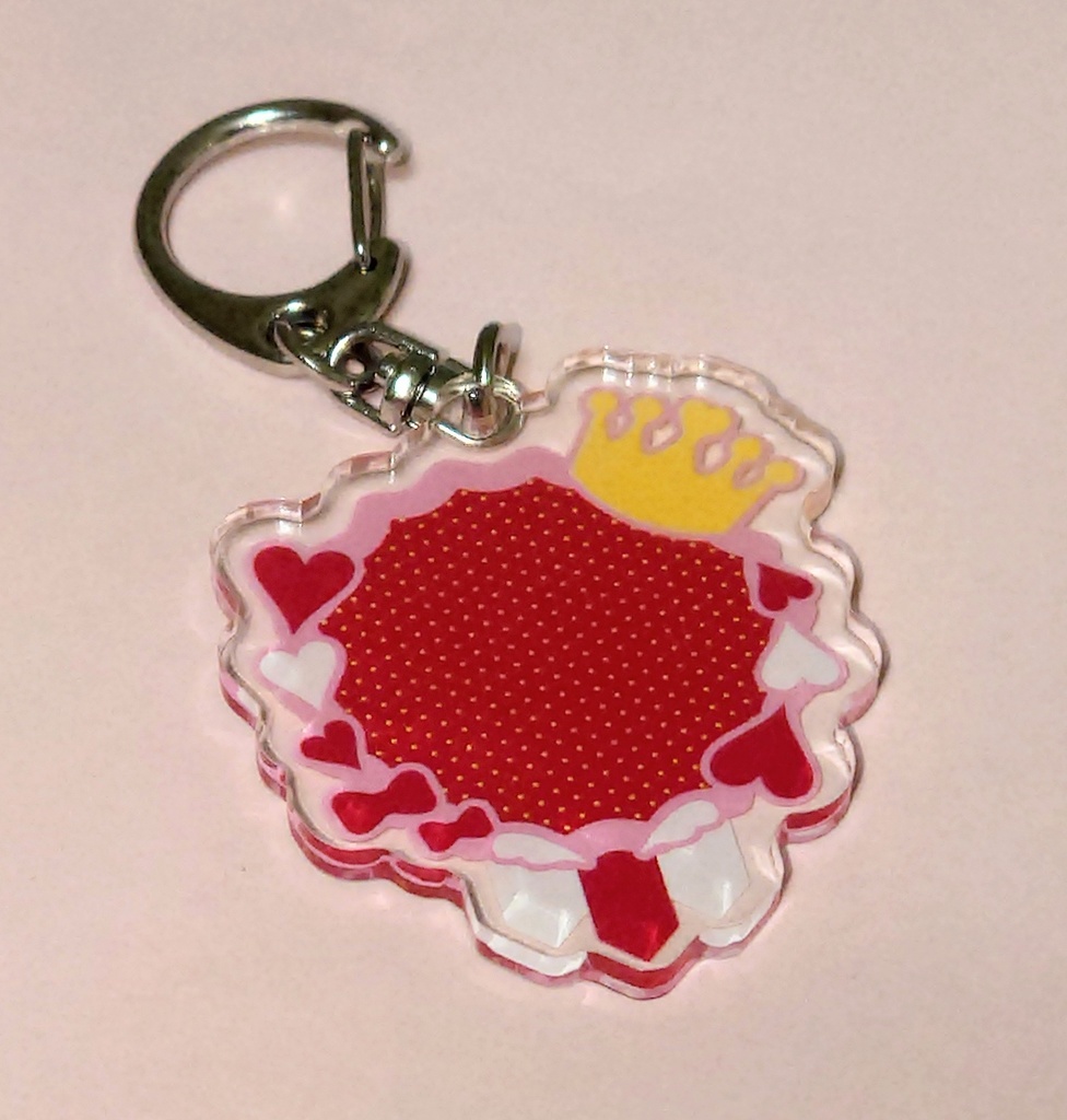 【推し活】赤色メインのアクリルキーホルダー【pixivFACTORY】