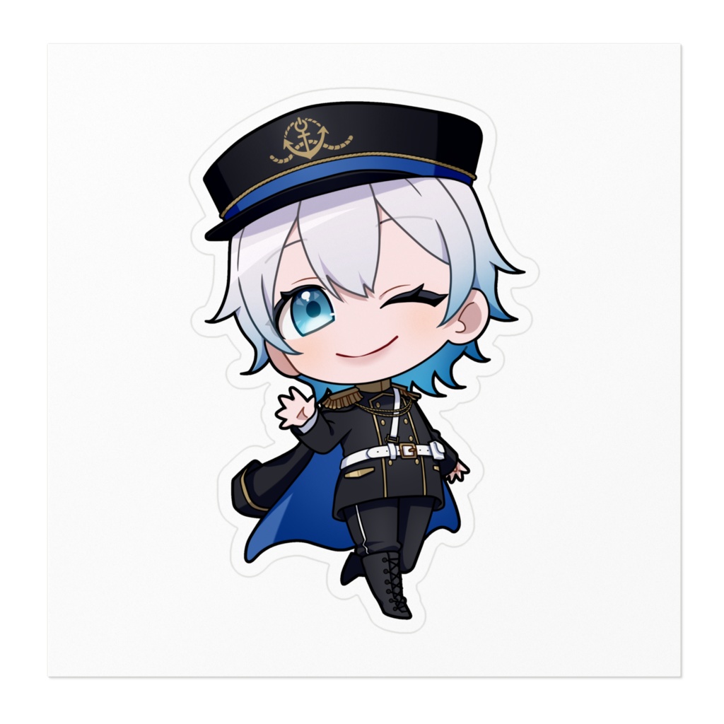 湾内わく ステッカー 軍服衣装ver