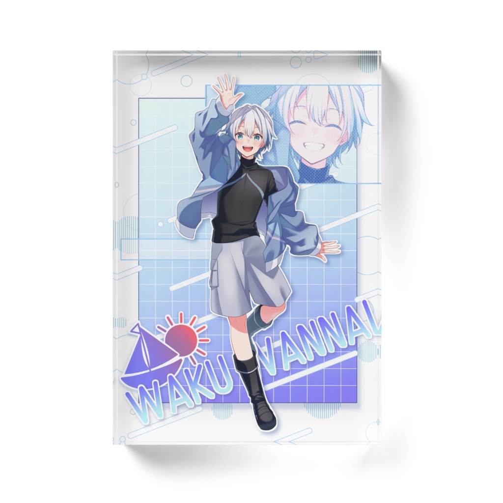 1万人記念 アクリルブロック