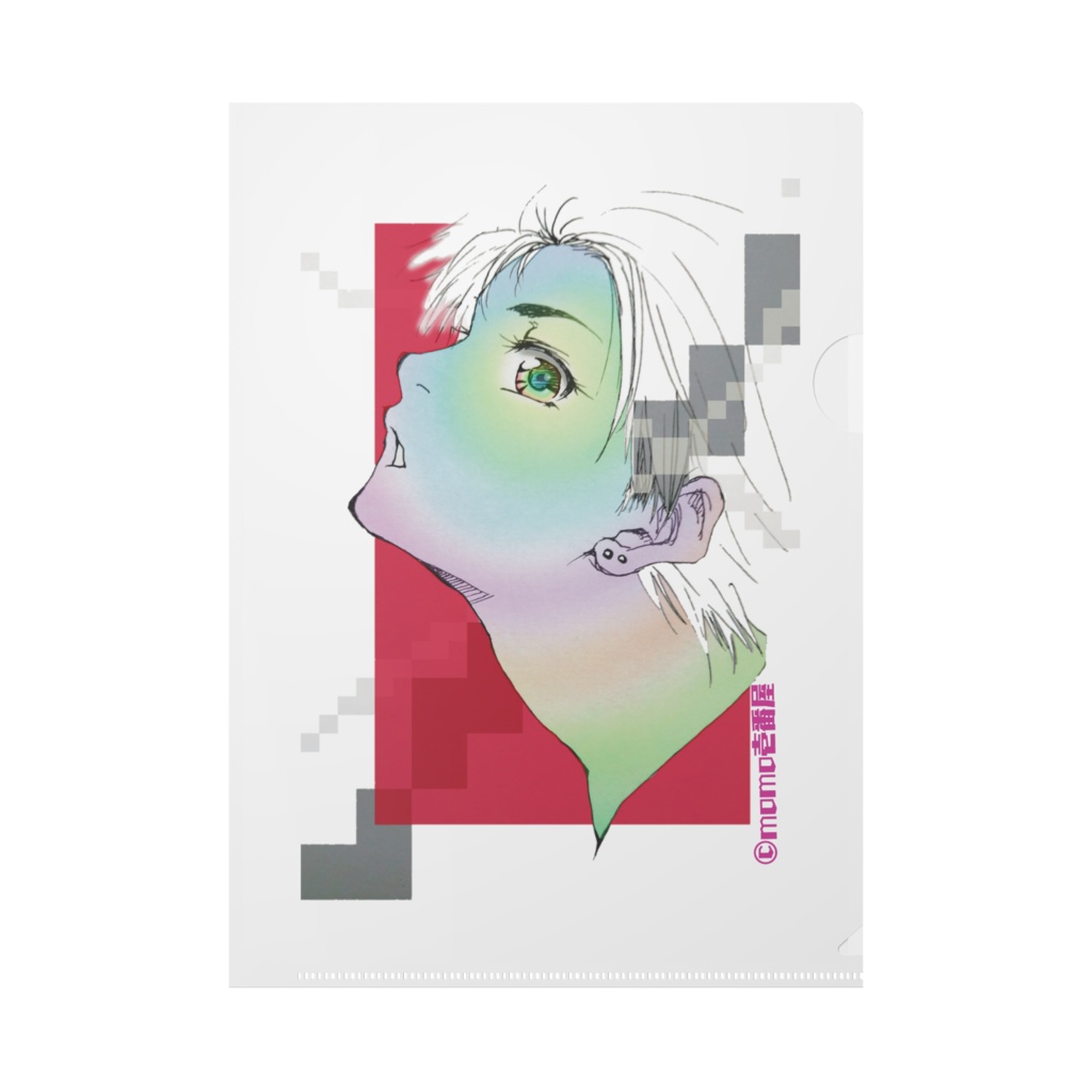 レインボー　クリアファイル・B5