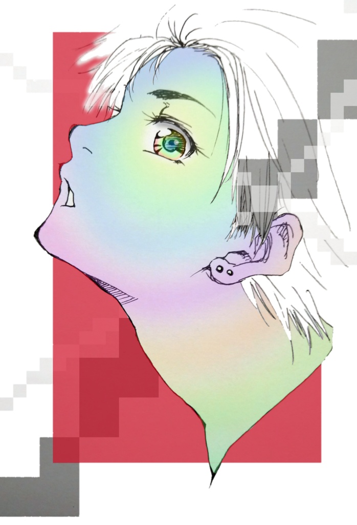 レインボー クリアiPhoneケース