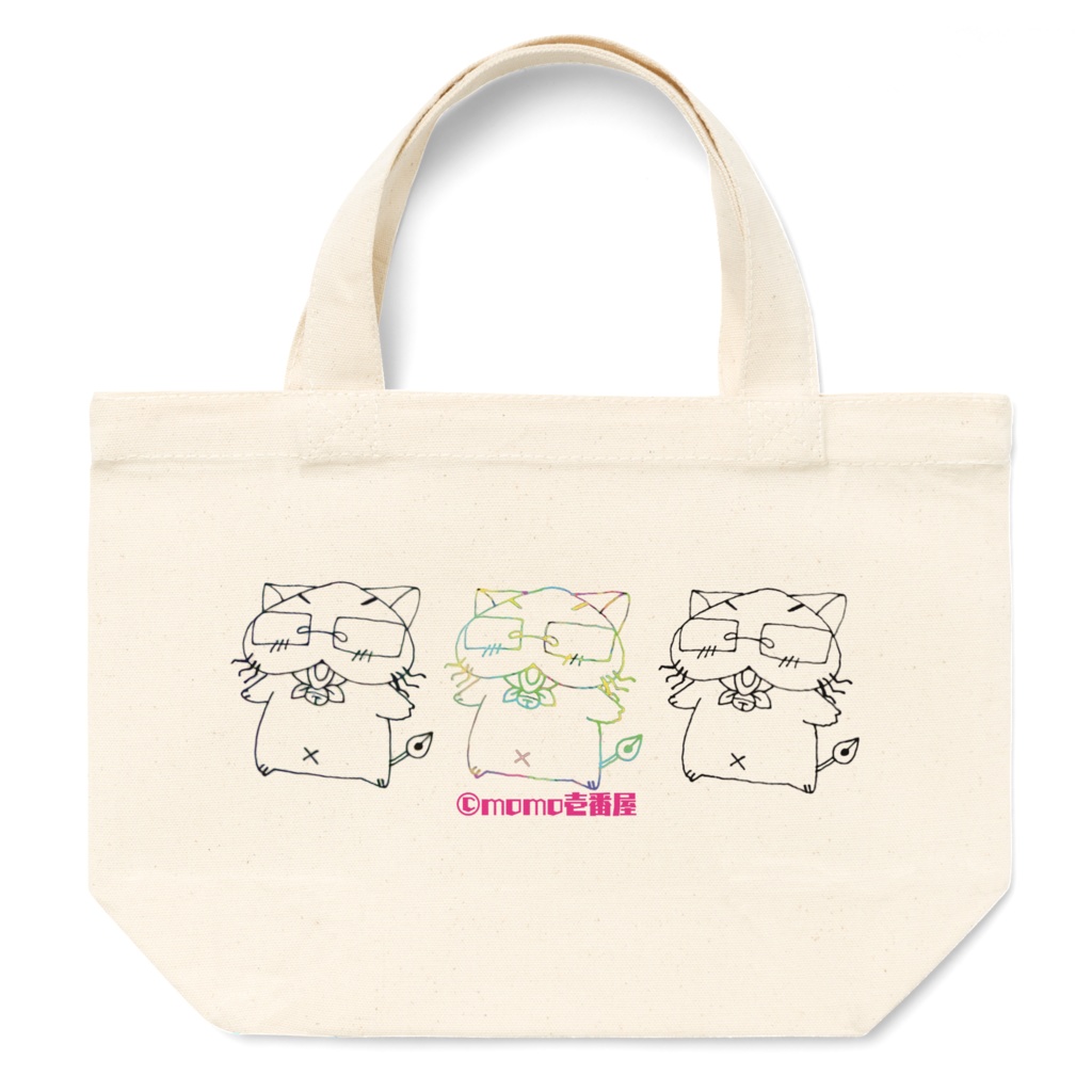 桃猫大和 ちび桃トートバッグ