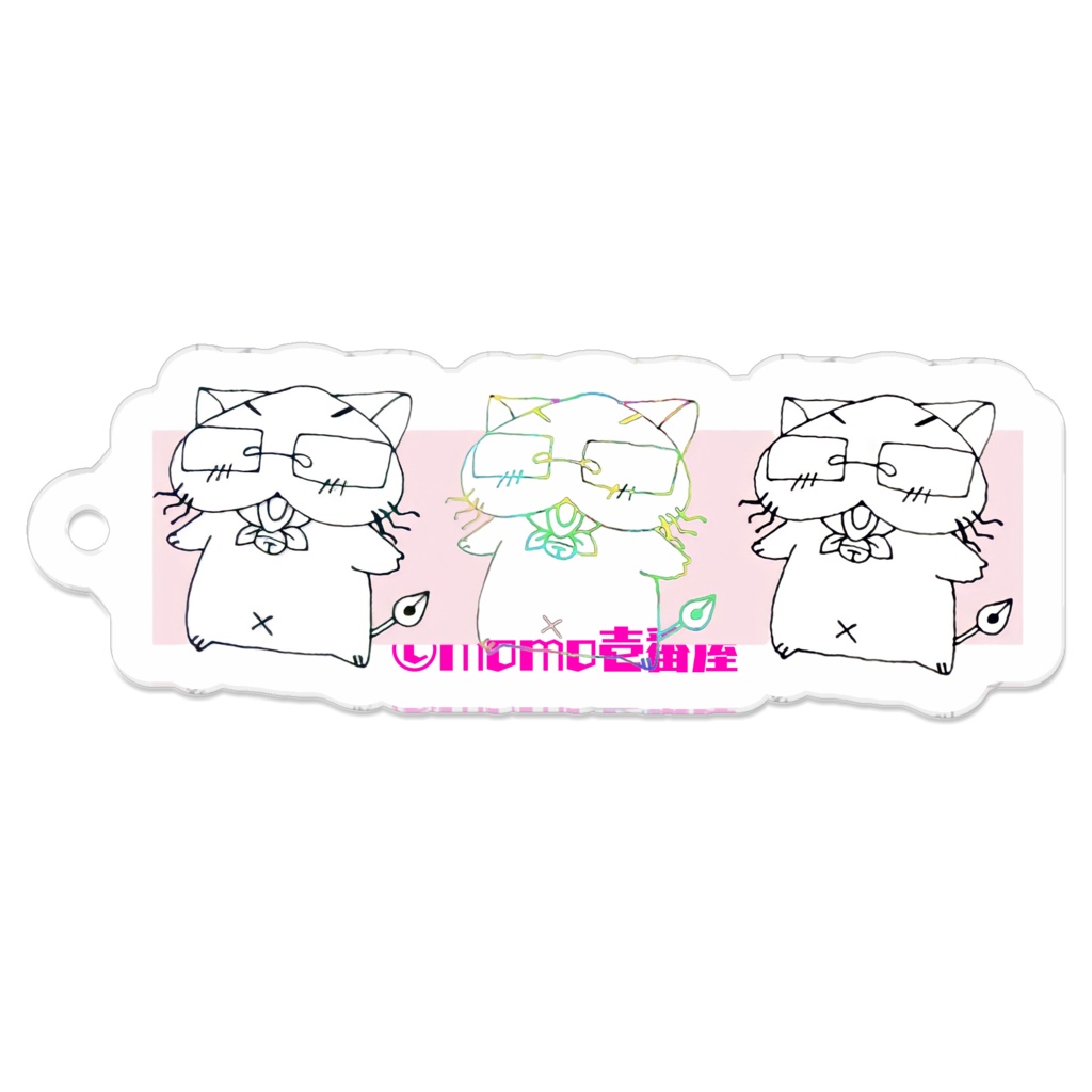 桃猫大和 ちび桃アクキー