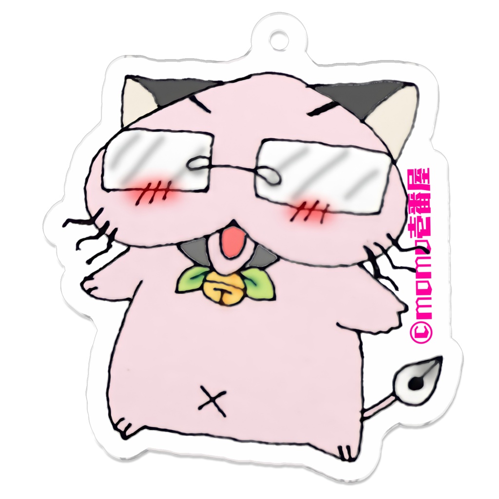 桃猫大和 ちび桃アクキー
