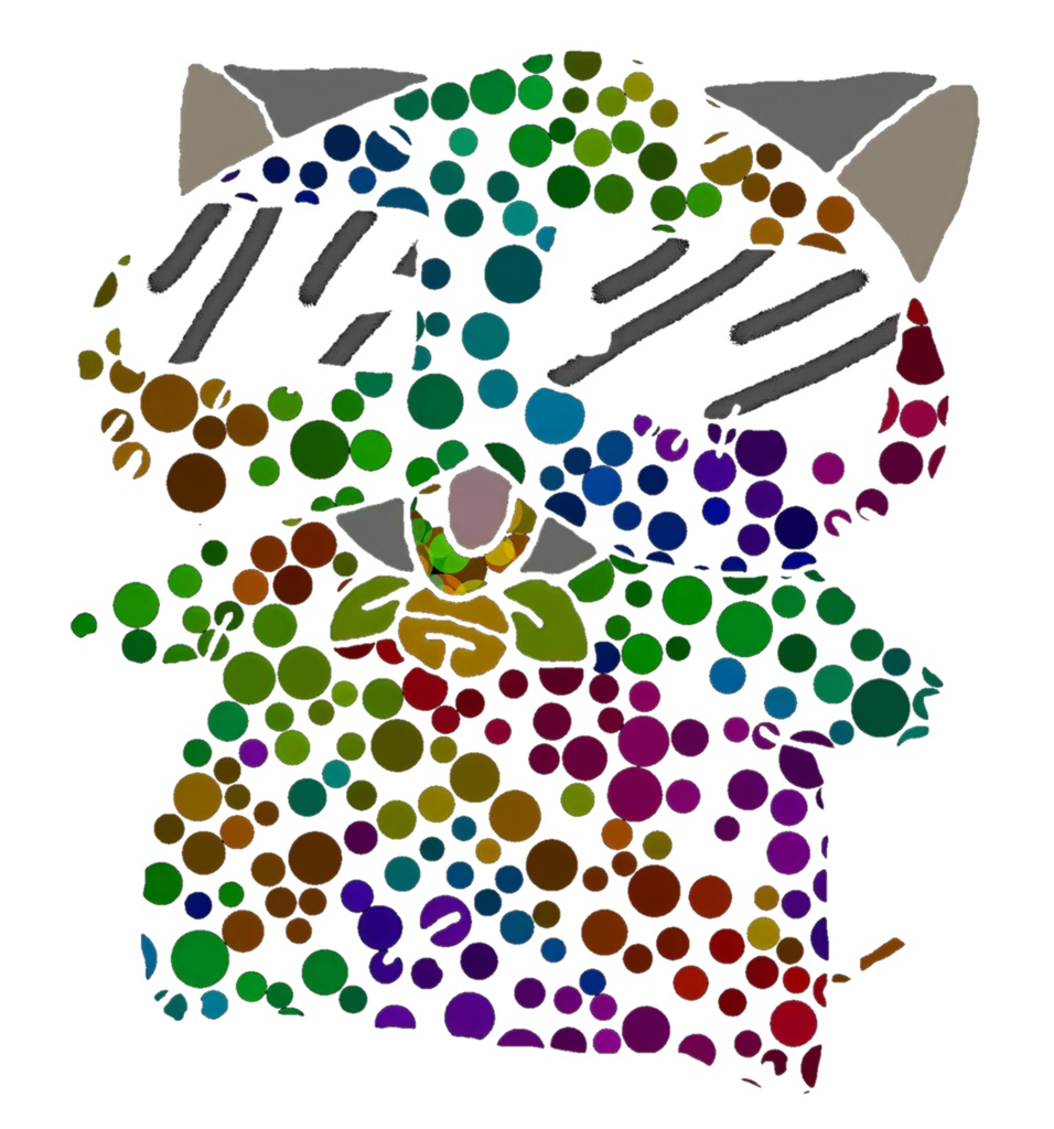 桃猫大和 ドット絵T・黒