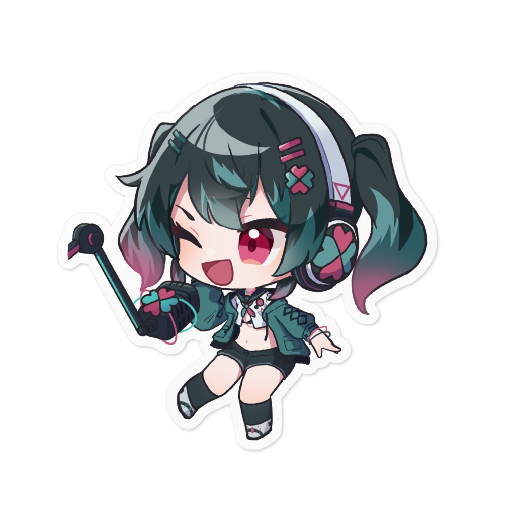 ステッカー(ウインク)