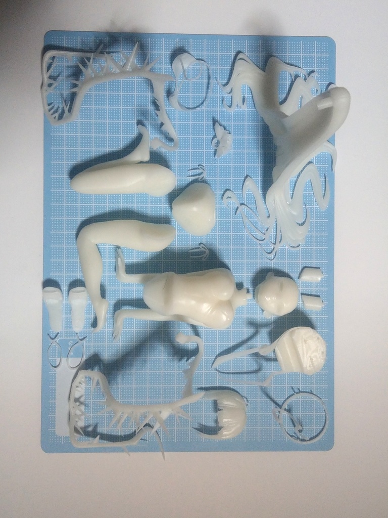 剣先ツルギ 水着ver. ガレージキット(3Dプリンター出力品)