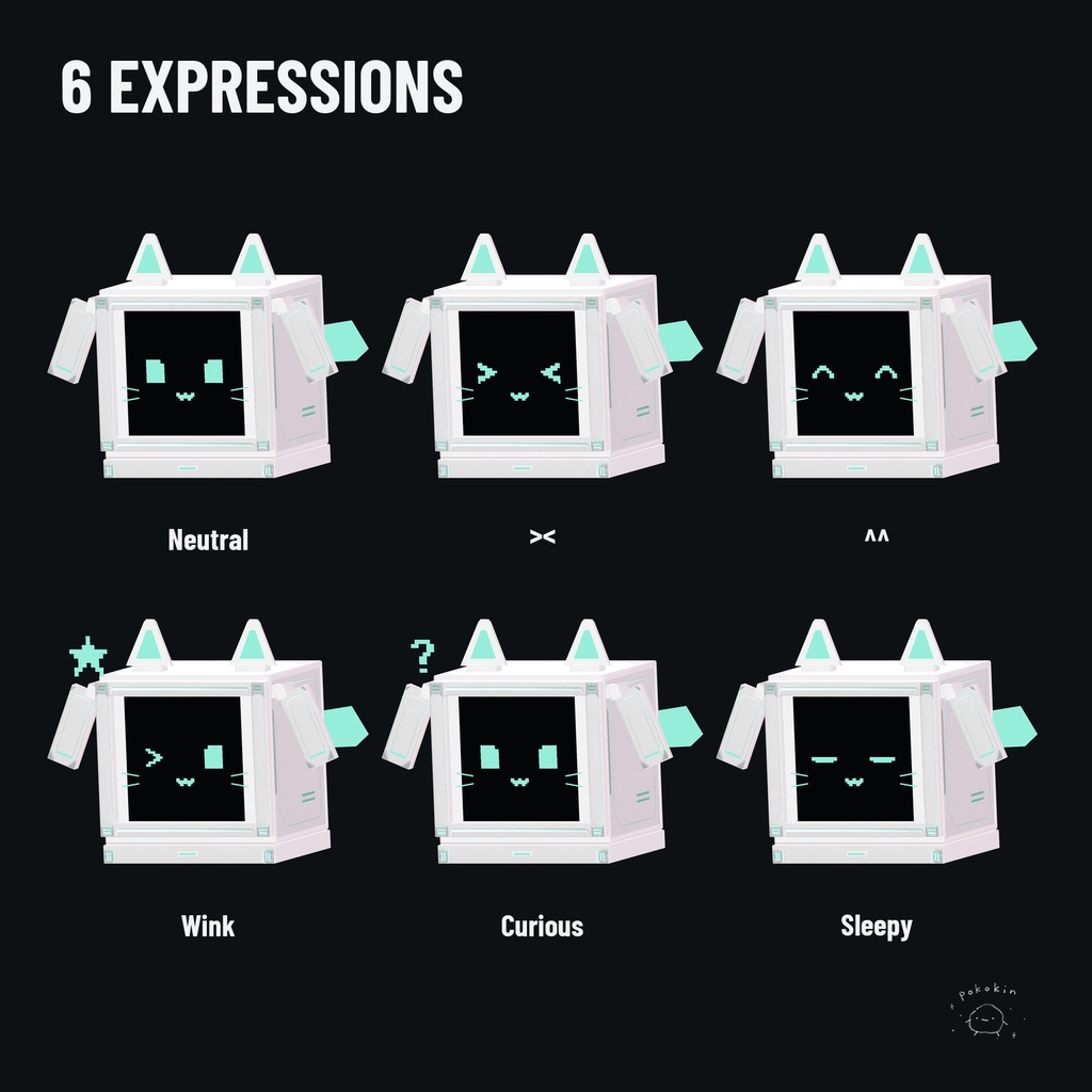 【9/14まで期間限定無料 / FREE until Sep 14】C-Box | 小さなロボットペット【VRChat / Modular Avatar】