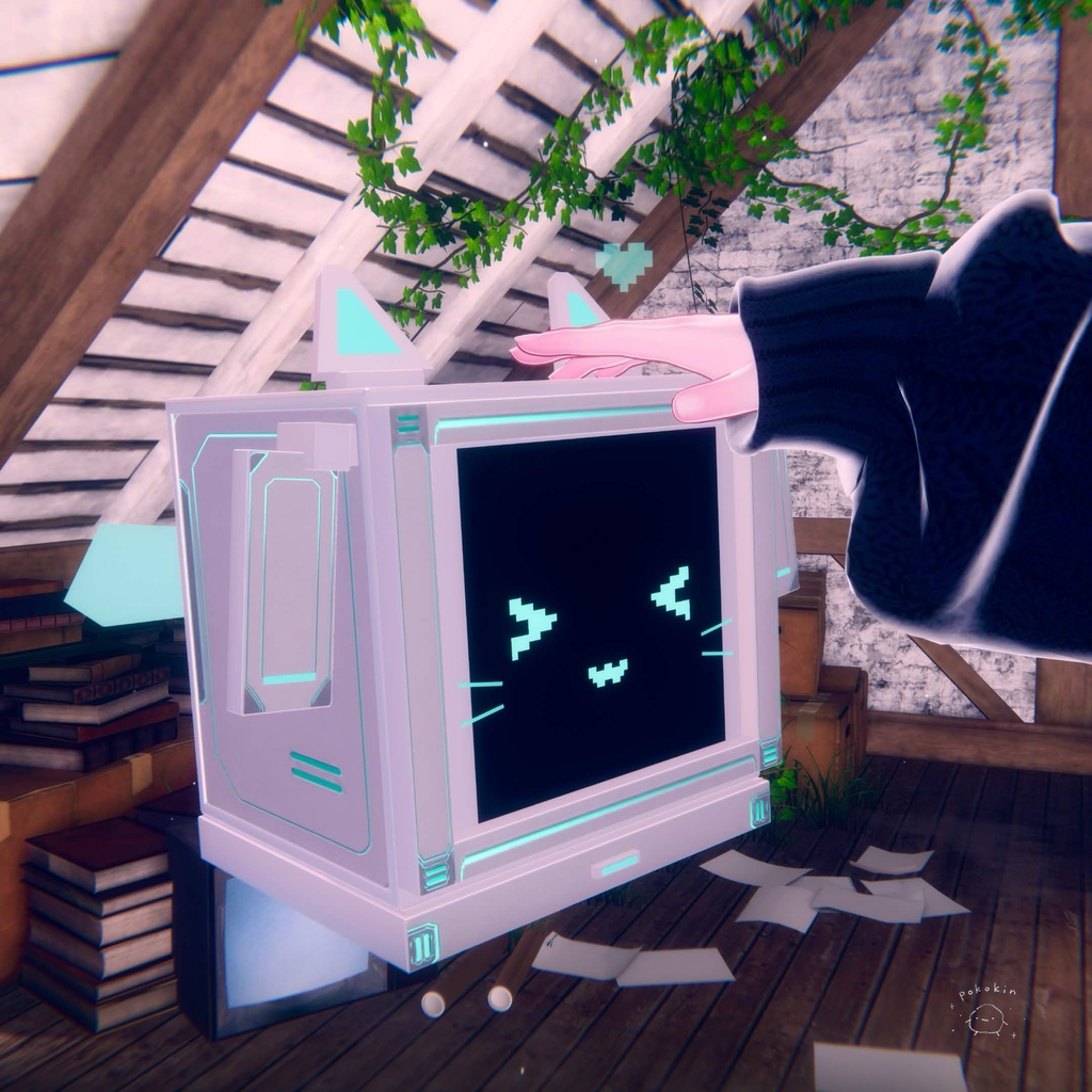 【9/14まで期間限定無料 / FREE until Sep 14】C-Box | 小さなロボットペット【VRChat / Modular Avatar】