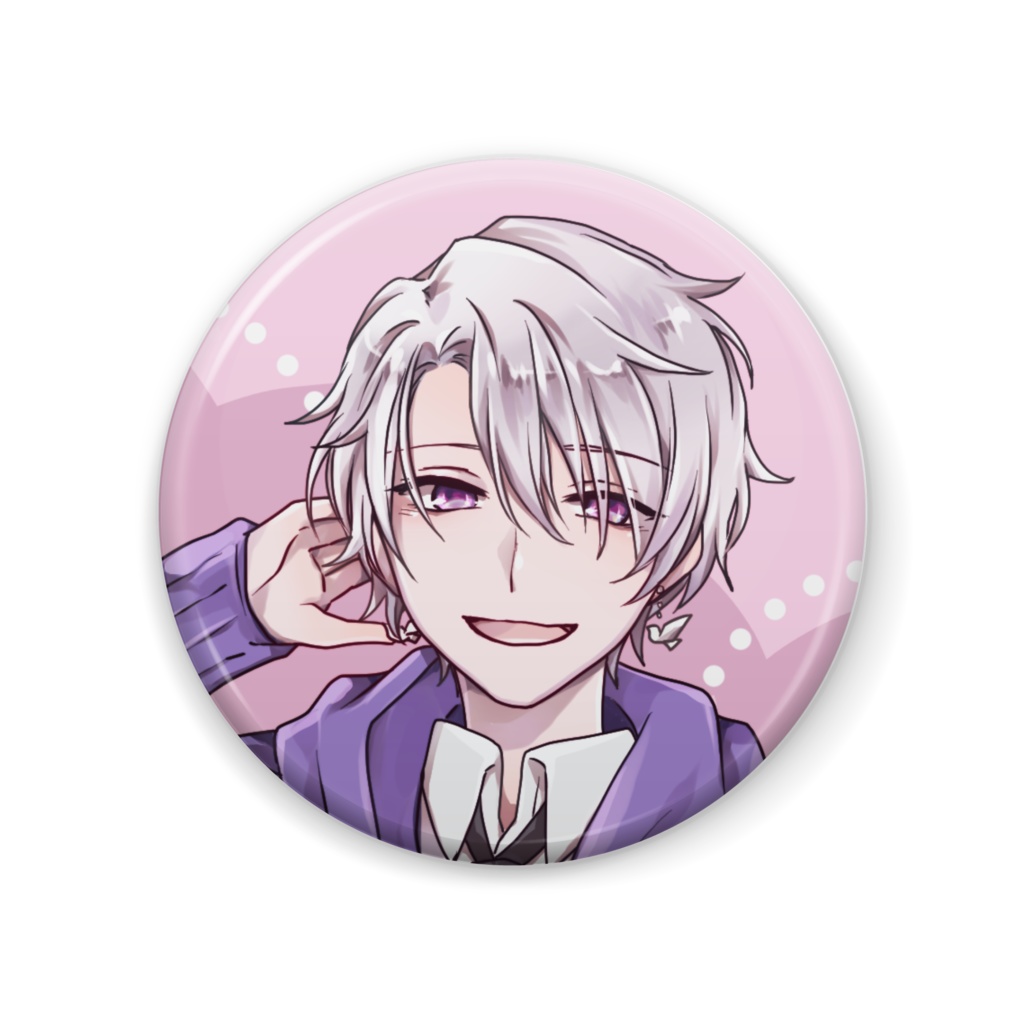 【グッズ限定イラスト】公式はとまる缶バッジ🕊