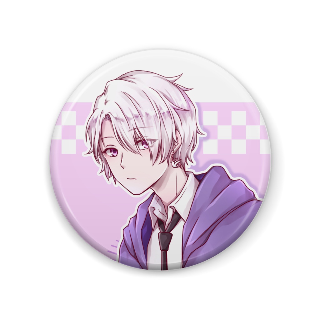 【2周年記念イラスト】公式はとまる缶バッジ🕊