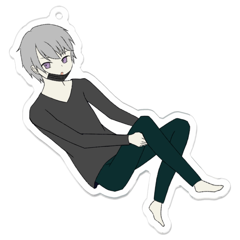 全身はとまるアクリルキーホルダー🕊