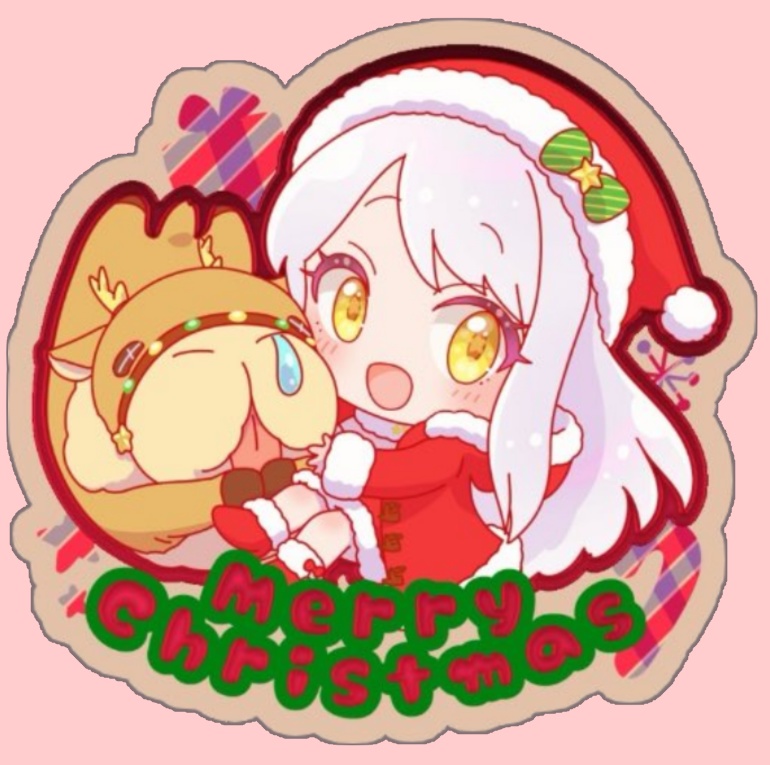 イヴちゃん＆ブリッツェン箔押しステッカー