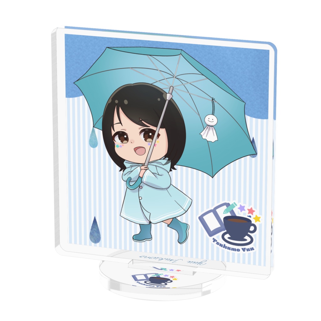 紫陽花ブルーのSD / 津雲ゆうアクリルフィギュア