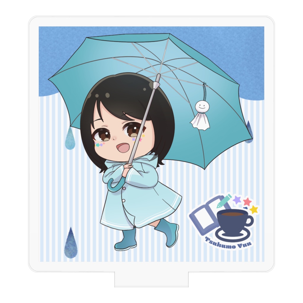 紫陽花ブルーのSD / 津雲ゆうアクリルフィギュア