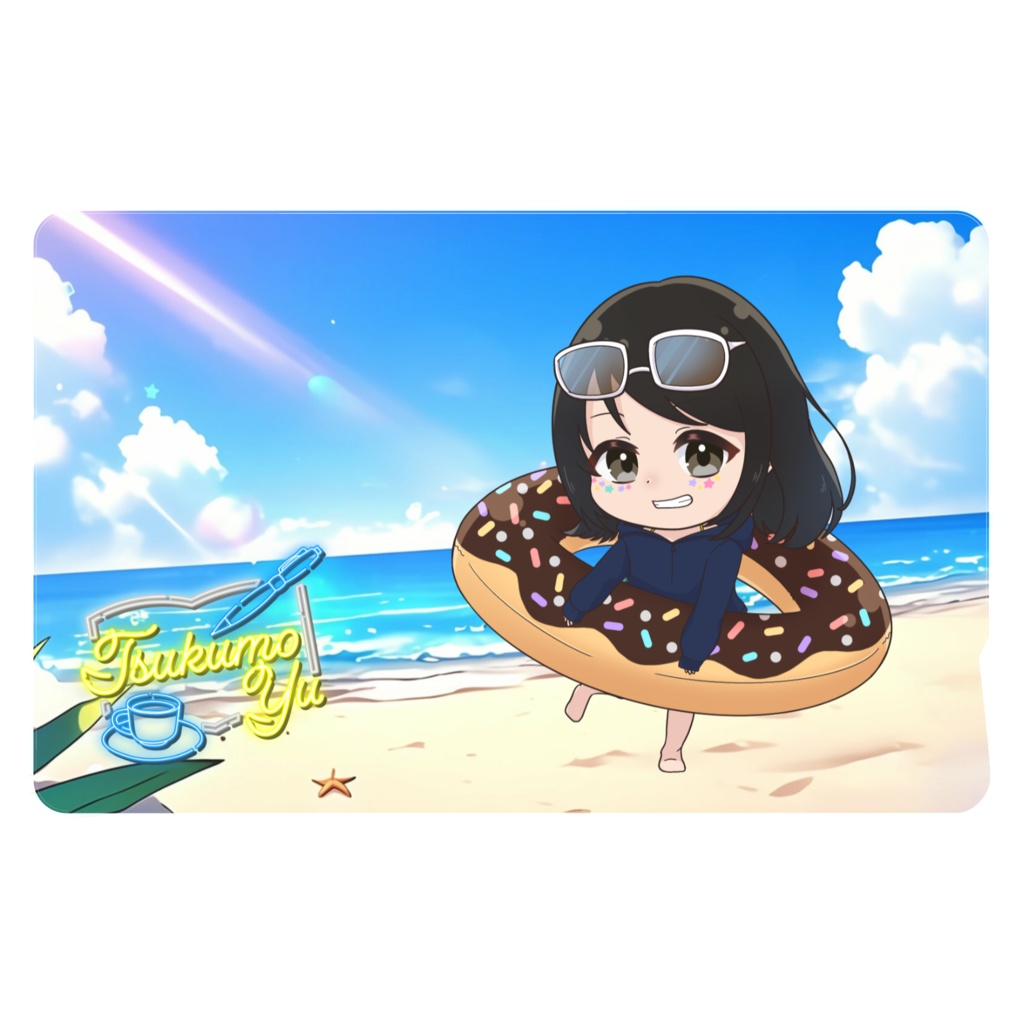 ウキウキ浮き輪のSD / 津雲ゆうICカードステッカー