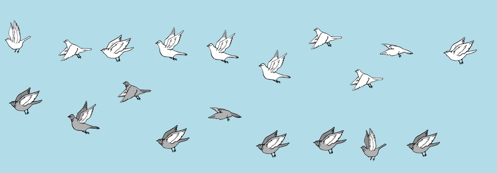 鳩舞うブラシ(クリスタ)