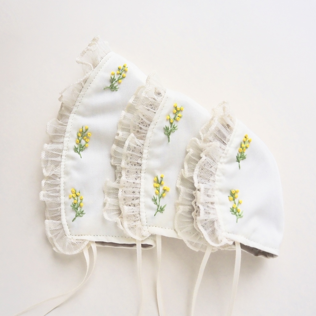 10~16cmぬいサイズ┊mimosa collection new!┊ リバーシブルボンネット