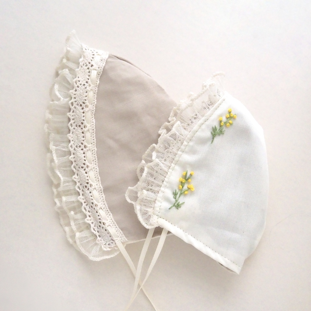 10~16cmぬいサイズ┊mimosa collection new!┊ リバーシブルボンネット