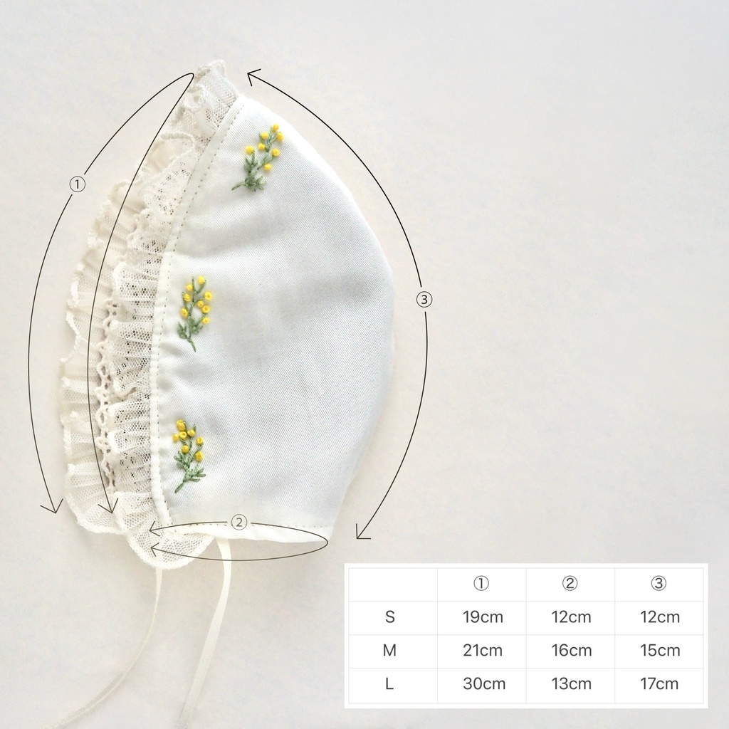 10~16cmぬいサイズ┊mimosa collection new!┊ リバーシブルボンネット